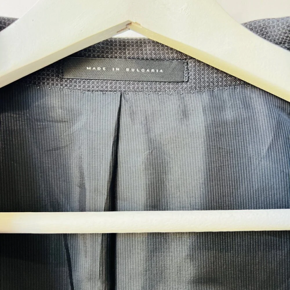 Boss Hugo Boss Huge4/Genius3 Wool slim sport coat, textured gray, Size 40R